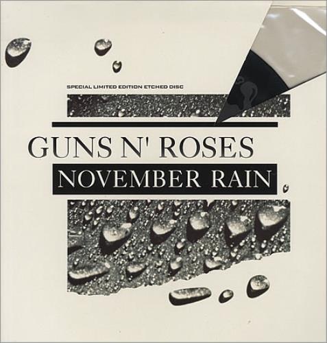 ピクチャー12インチ　Guns N' Roses  November Rain Rare vinyl? (Guns N' Roses Picture Disc 12'Ep November Rain